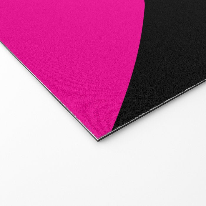 Simple Waves - Magenta and Black Welcome Mat Gallery Image 2