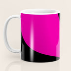 Simple Waves - Magenta and Black Coffee Mug Gallery Image 3