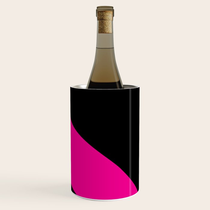 Simple Waves - Magenta and Black Wine Chiller Gallery Image 3
