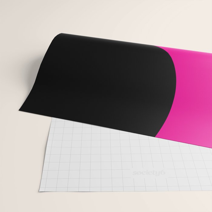 Simple Waves - Magenta and Black Wrapping Paper Gallery Image 2
