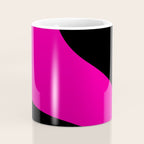 Simple Waves - Magenta and Black Coffee Mug Gallery Image 4
