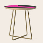 Simple Waves - Magenta and Black Side Table Gallery Image 1