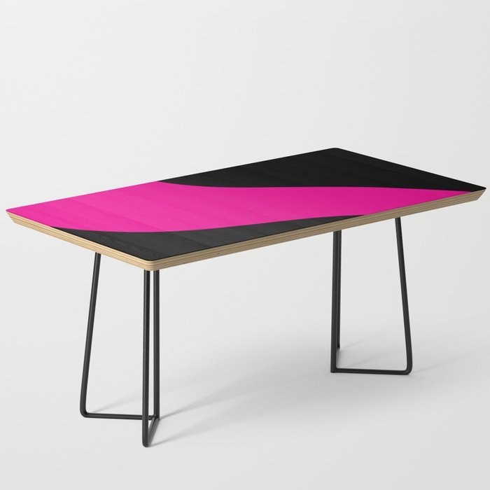 Simple Waves - Magenta and Black Coffee Table Gallery Image 1