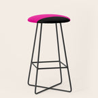 Simple Waves - Magenta and Black Stool Gallery Image 1
