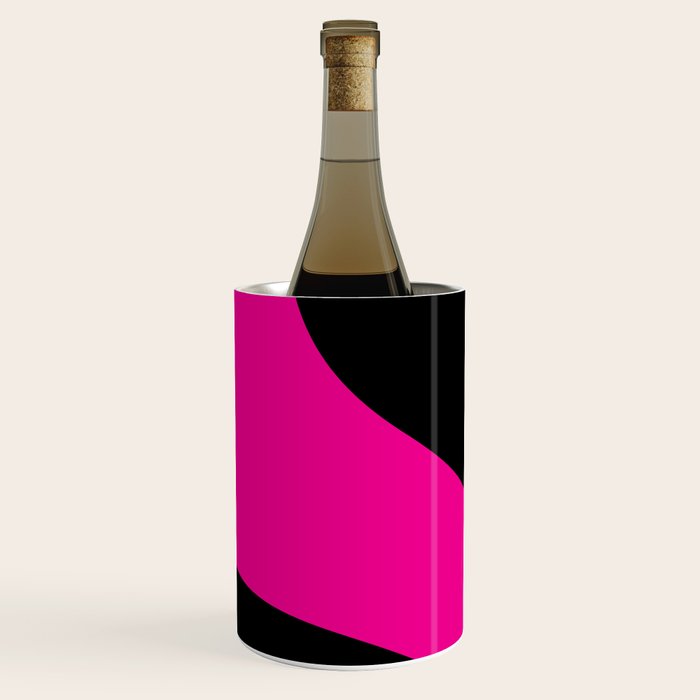 Simple Waves - Magenta and Black Wine Chiller Gallery Image 1