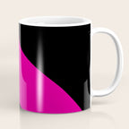 Simple Waves - Magenta and Black Coffee Mug Gallery Image 1