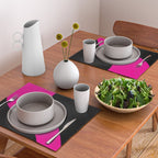 Simple Waves - Magenta and Black Placemat Gallery Image 2