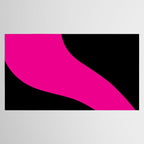 Simple Waves - Magenta and Black Tablecloth Gallery Image 2