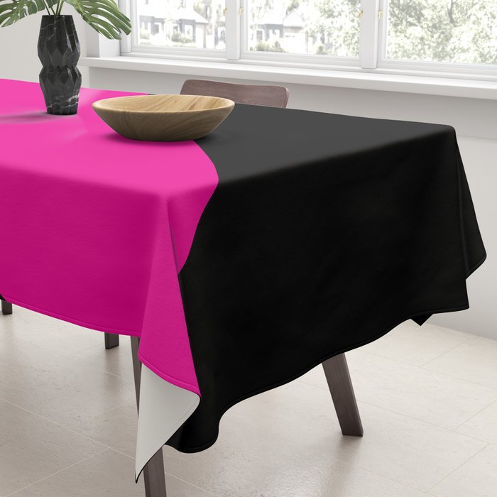 Simple Waves - Magenta and Black Tablecloth Gallery Image 3