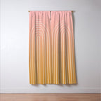 Ombre Arch XIII Pastel Sunset Gradient Modern Geometric Lines Window Curtain Gallery Image 3