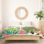 Colorful Jungle Cheetah Print Duvet Cover Gallery Image 3