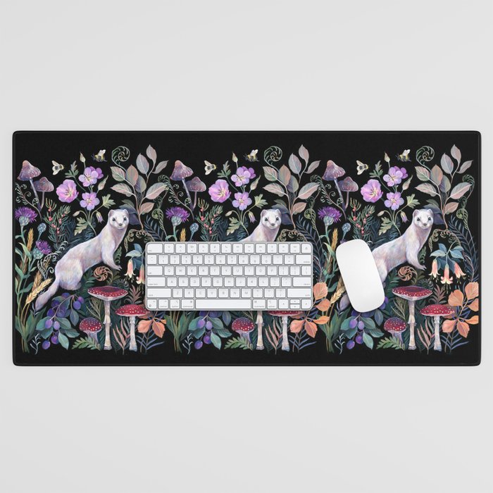 White Ermine Desk Mat Gallery Image 1