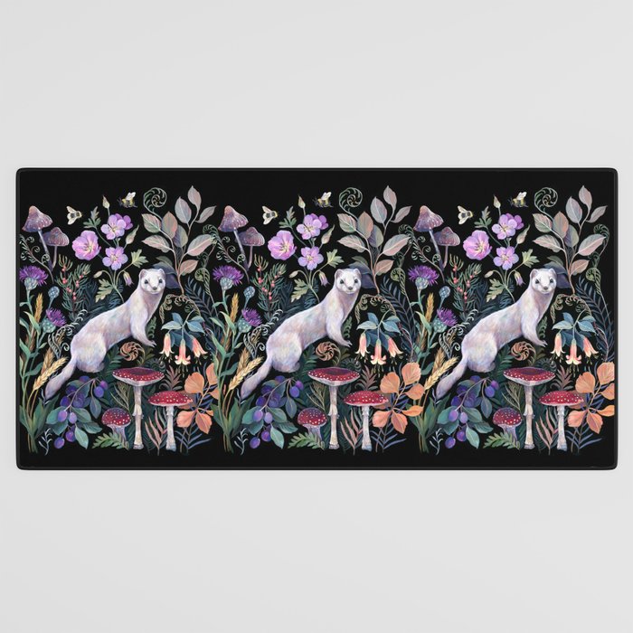 White Ermine Desk Mat Gallery Image 3