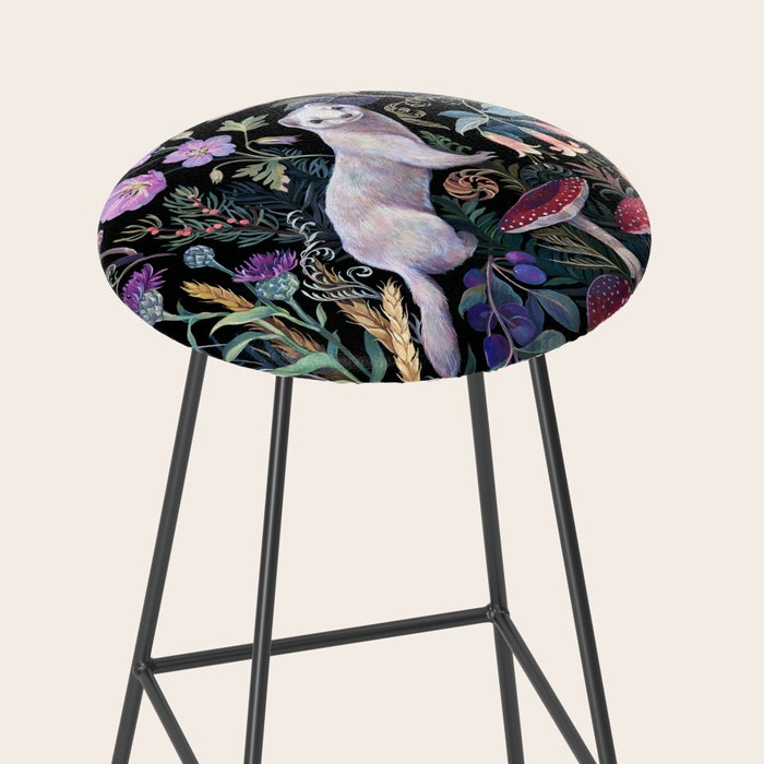 White Ermine Stool Gallery Image 2