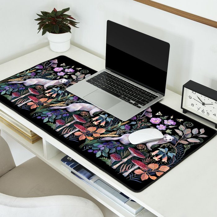 White Ermine Desk Mat Gallery Image 2