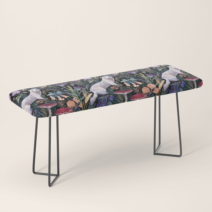 White Ermine Bench Gallery Image 1