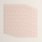 Seahorse Damask  Peachy Pink Wrapping Paper Gallery Image 3
