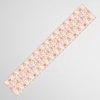 Seahorse Damask  Peachy Pink Table Runner Gallery Image 3