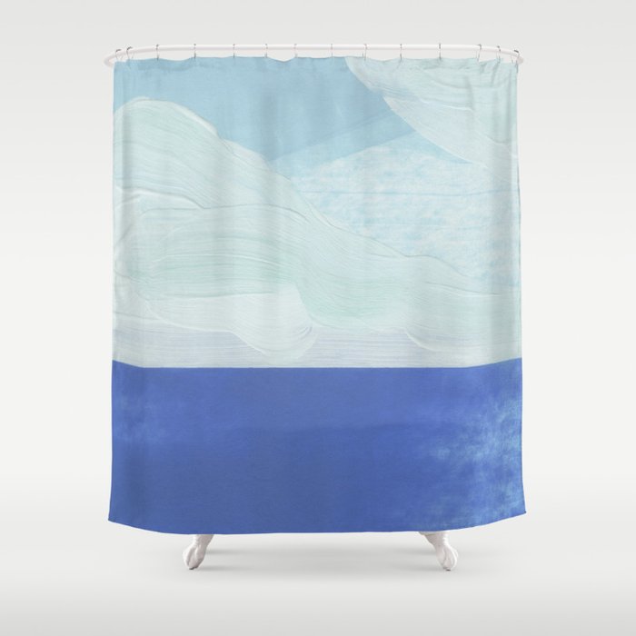 Calm Sea, Quiet Sky Shower Curtain Gallery Image 1