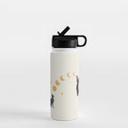 Cat and Moon 1 Water Bottle Gallery Image 1