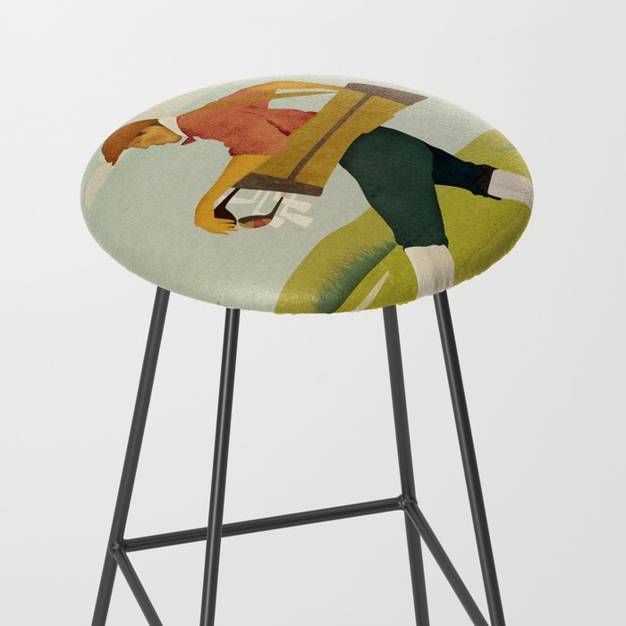 Golfer Vintage Golf Stool Gallery Image 2