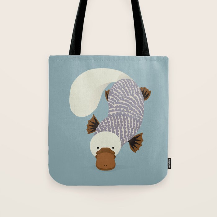 Whimsical Platypus Tote Bag Gallery Image 1