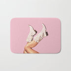 These Boots - Glitter Pink Bath Mat Gallery Image 1