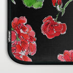 Red Geranium with black background Laptop Sleeve Gallery Image 3
