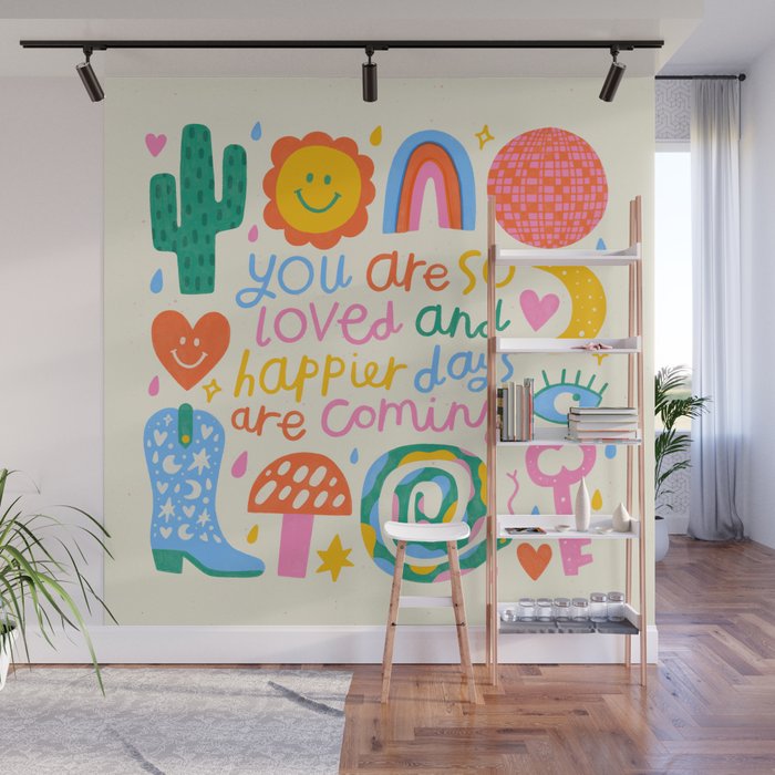 Wild West Happy Positive Quote Wall Mural Gallery Image 1