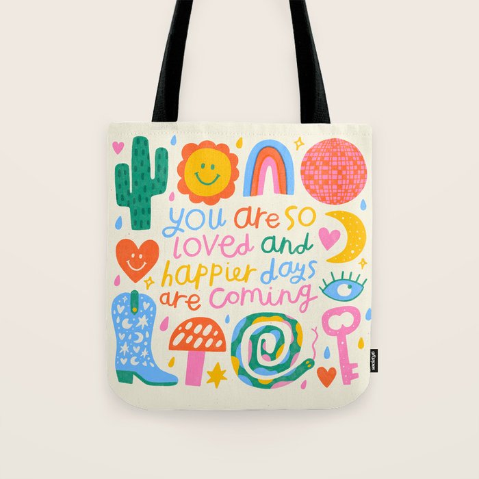 Wild West Happy Positive Quote Tote Bag Gallery Image 1