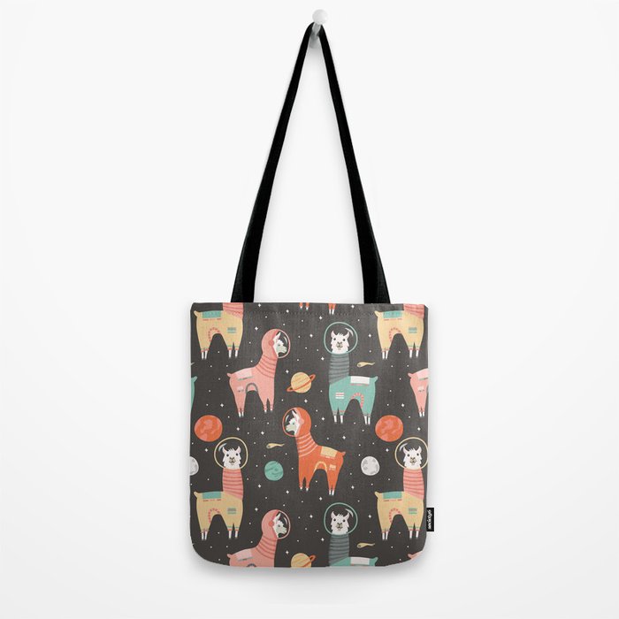 Astronaut Llamas in Space Tote Bag Gallery Image 2
