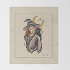 The sweet witch Throw Blanket Gallery Image 2