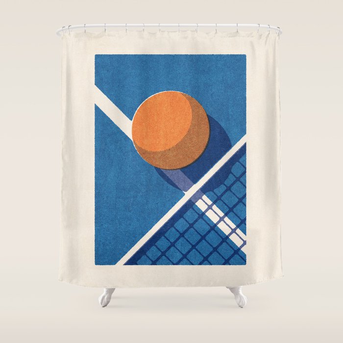 BALLS / Table Tennis II Shower Curtain Gallery Image 1