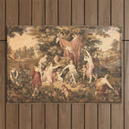 Antique 18th Century Romantic Goddess Aphrodite Parisian Tapestry Outdoor Rug Gallery Image 1