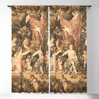 Antique 18th Century Romantic Goddess Aphrodite Parisian Tapestry Window Curtain Gallery Image 5