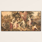 Antique 18th Century Romantic Goddess Aphrodite Parisian Tapestry Desk Mat Gallery Image 3