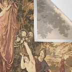 Antique 18th Century Romantic Goddess Aphrodite Parisian Tapestry Wall Tapestry Gallery Image 3