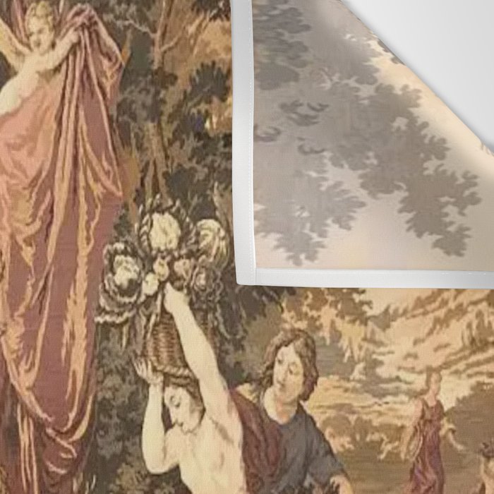 Antique 18th Century Romantic Goddess Aphrodite Parisian Tapestry Wall Tapestry Gallery Image 3