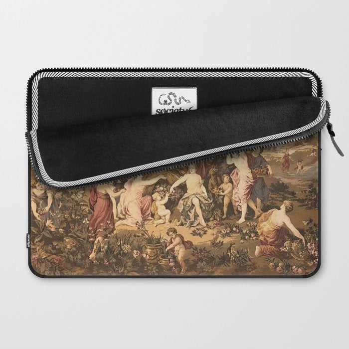 Antique 18th Century Romantic Goddess Aphrodite Parisian Tapestry Laptop Sleeve Gallery Image 2