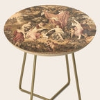 Antique 18th Century Romantic Goddess Aphrodite Parisian Tapestry Side Table Gallery Image 2