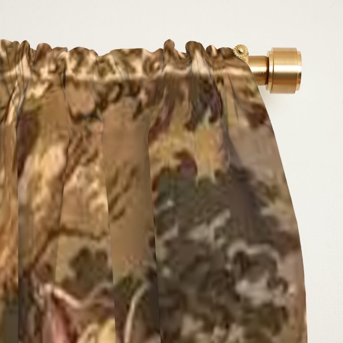 Antique 18th Century Romantic Goddess Aphrodite Parisian Tapestry Window Curtain Gallery Image 2