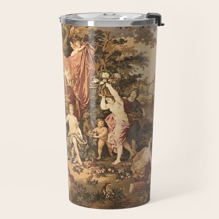 Antique 18th Century Romantic Goddess Aphrodite Parisian Tapestry Travel Mug Gallery Image 2