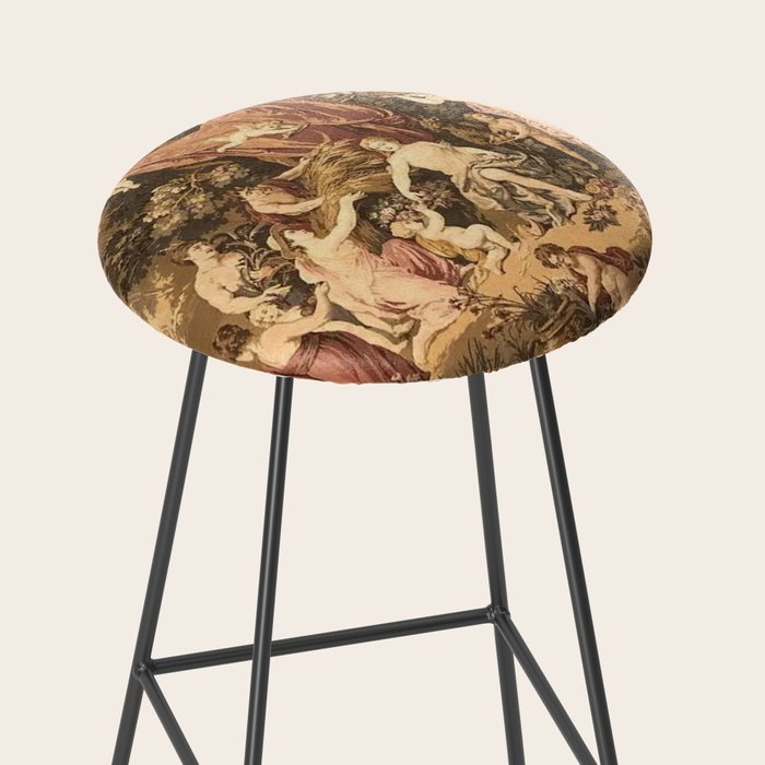 Antique 18th Century Romantic Goddess Aphrodite Parisian Tapestry Stool Gallery Image 2