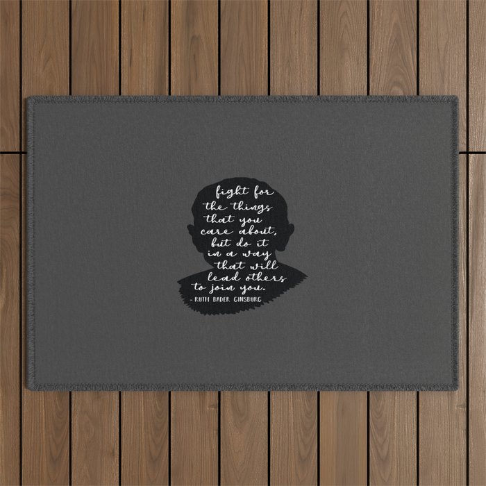 Ruth Bader Ginsburg Quote Outdoor Rug Gallery Image 1
