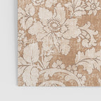 Vintage white brown grunge shabby floral Poster Gallery Image 3