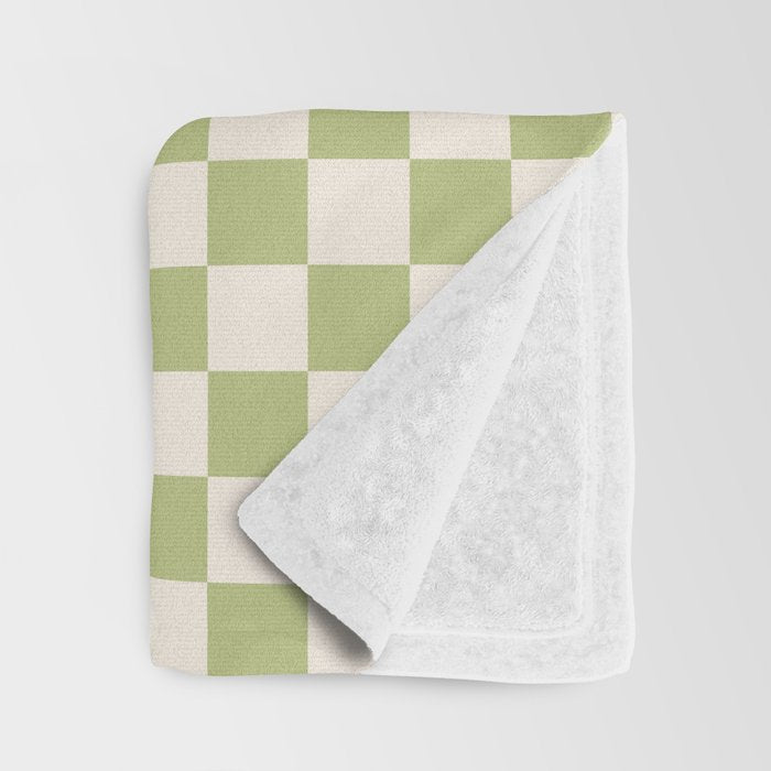 Checked - Matcha Throw Blanket Gallery Image 3