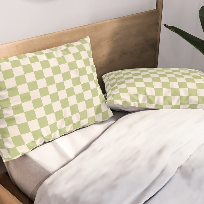 Checked - Matcha Pillow Sham Gallery Image 2