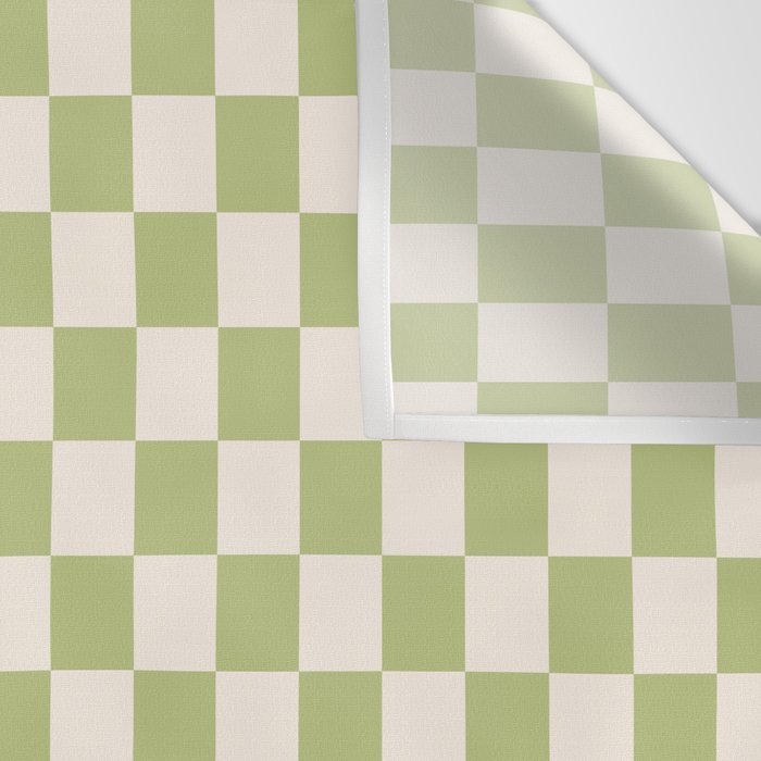 Checked - Matcha Wall Tapestry Gallery Image 3
