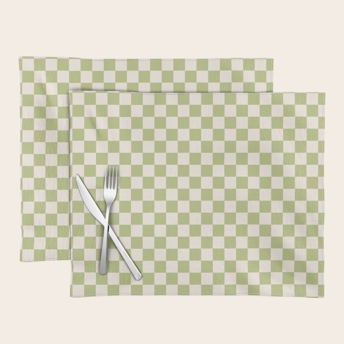 Checked - Matcha Placemat Gallery Image 1