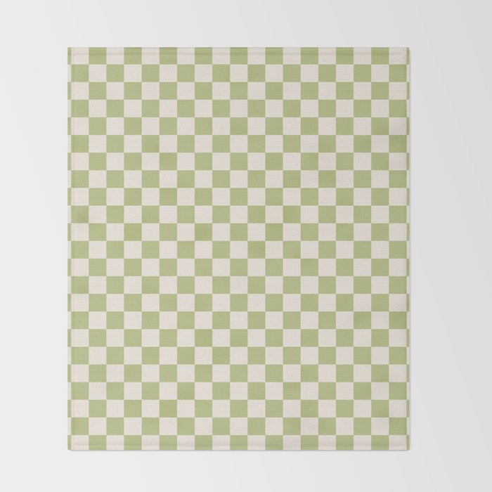 Checked - Matcha Throw Blanket Gallery Image 2